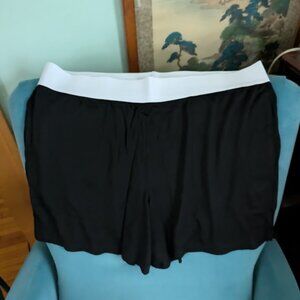 NEW WOOLX Women Size 1X Poppy Lounge Shorts Black 70% Merino 30% Nylon NIP